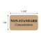 Nevs Label, Non Standard Concentration 7/8" x 1-5/8" White w/Aqua Reverse P-15166 - alternate 2